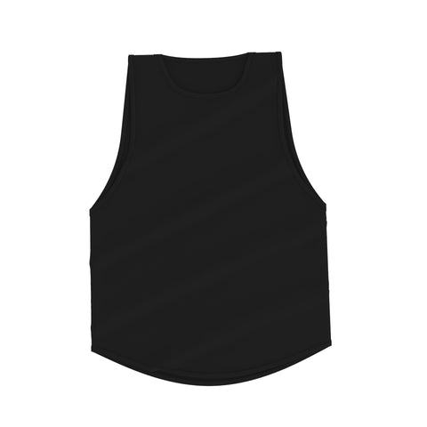 Lifestyle Cutoff Tank - Black