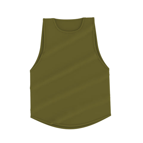 Lifestyle Cutoff Tank - Olive