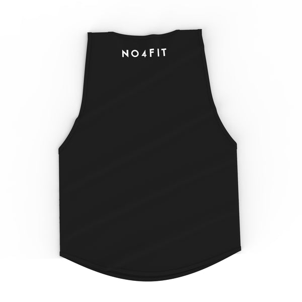 Lifestyle Cutoff Tank - Black